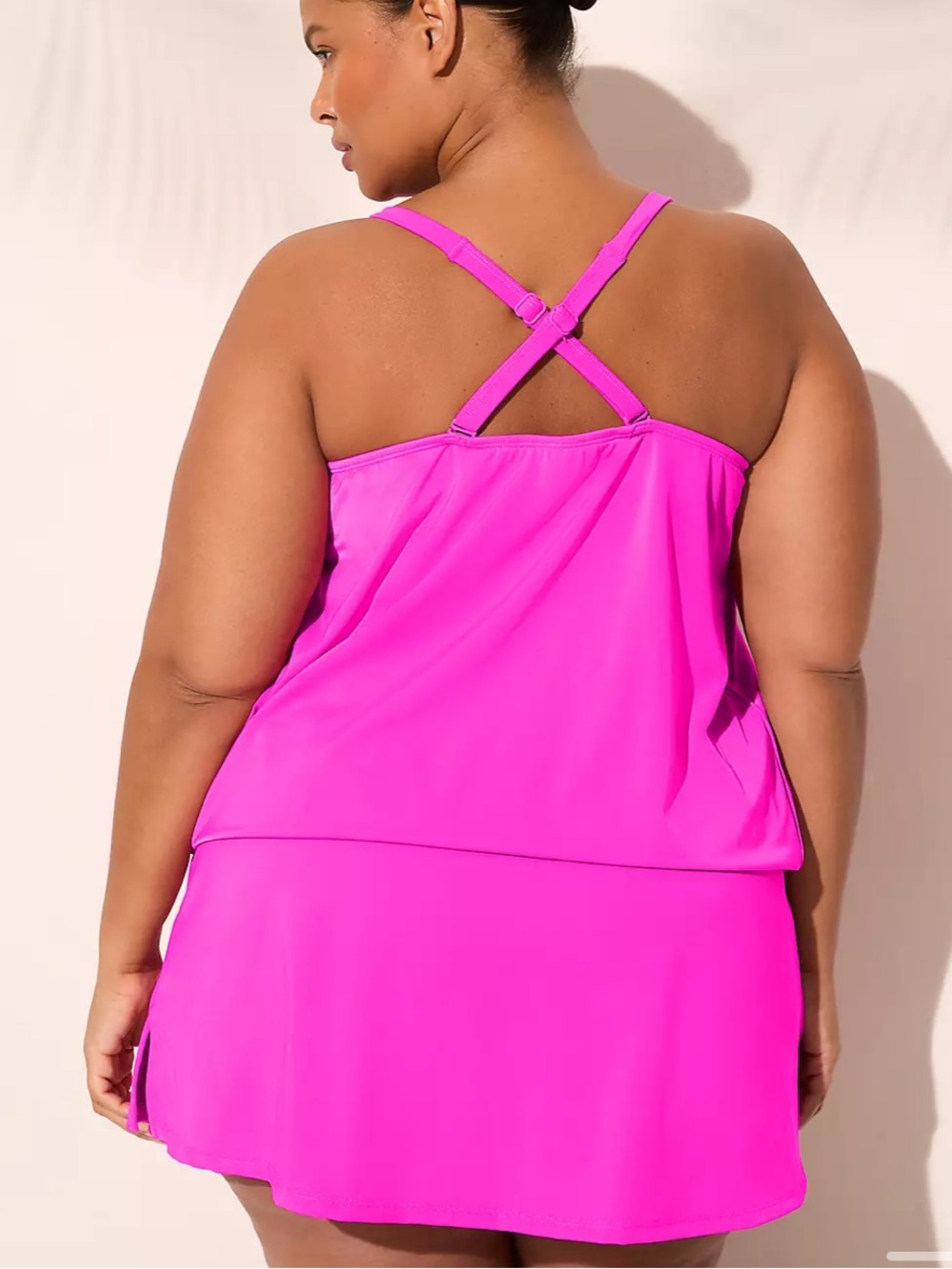 Cacique Underwire Chain-Detail Tankini Top & Skort Bottoms 42DDD/20 - Picture 9 of 15